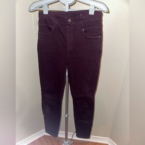 Liverpool The Ankle Skinny Jeans in Rich Purple